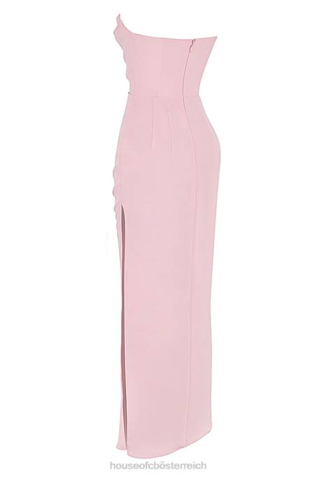 House of CB Kleidung Z26T404 Adrienne Pink Quartz trägerloses Kleid