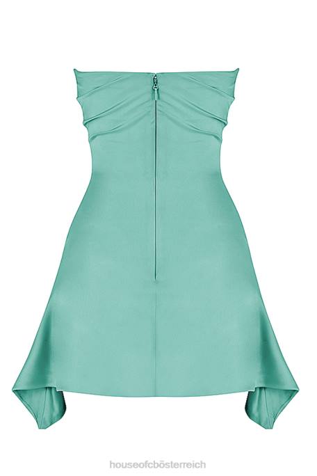 House of CB Kleidung Z26T405 Jasmine Jade drapiertes trägerloses Korsettkleid