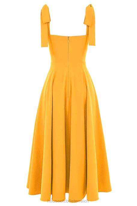 House of CB Kleidung Z26T464 Alicia Tangerine Midi-Sommerkleid