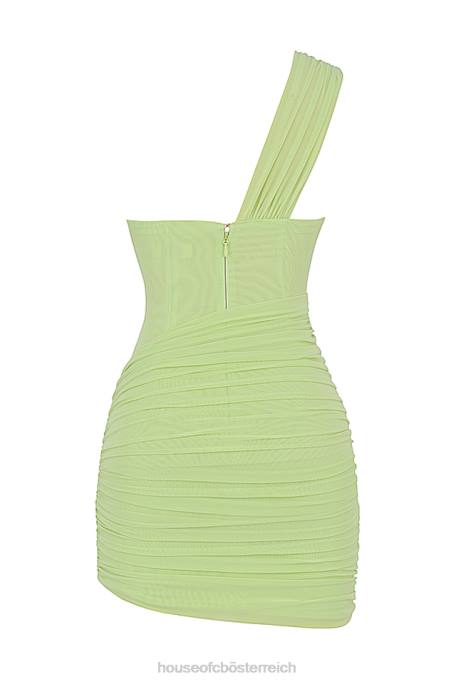 House of CB Kleidung Z26T547 Minikleid mit Clementine-Limette-Ausschnitt