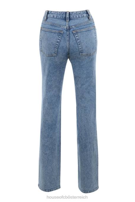 House of CB Kleidung Z26T642 Tate Blue Vintage-Jeans mit antiker Waschung