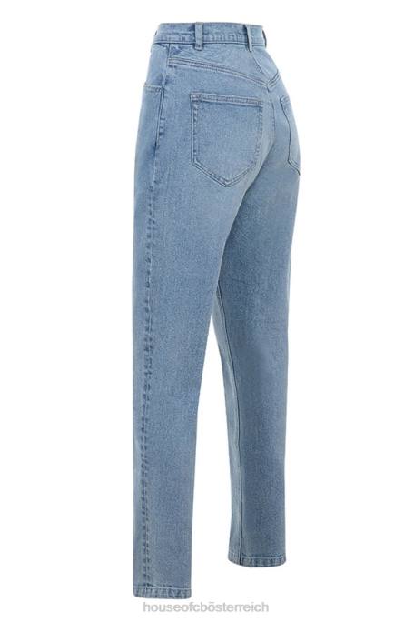 House of CB Kleidung Z26T643 Hellblaue Jeans mit hoher Taille von Bria