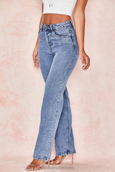 House of CB Kleidung Z26T646 Yara Vintage-Jeans mit hoher Taille