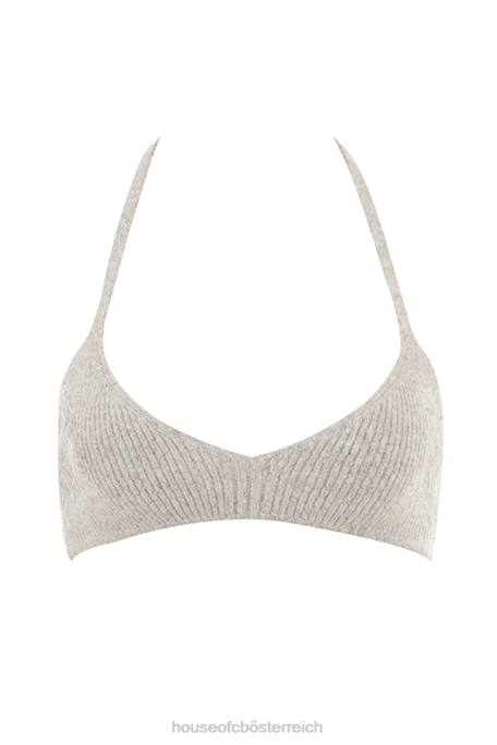 House of CB Kleidung Z26T731 Jolene Haferflocken-Bralette aus Rippstrick