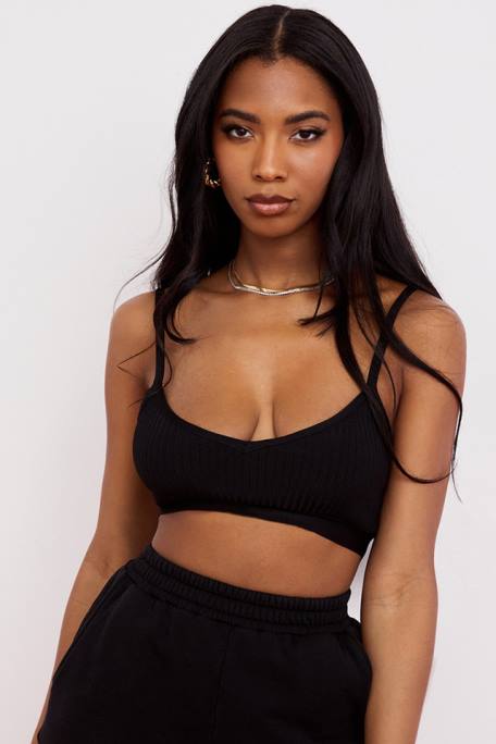 House of CB Kleidung Z26T758 Evie Ink Bandage-Bralette