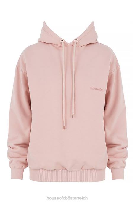 House of CB Kleidung Z26T763 Halo Blush übergroßer Kapuzenpullover