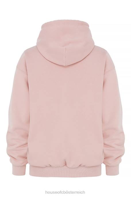 House of CB Kleidung Z26T763 Halo Blush übergroßer Kapuzenpullover