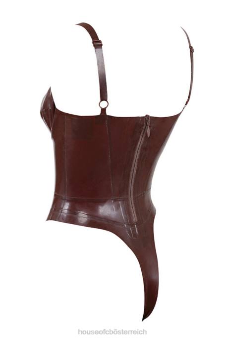 House of CB Kleidung Z26T797 Tia Rosinen-Bustier-Body aus Latex