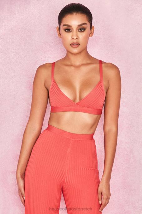 House of CB Kleidung Z26T819 Jae Coral Bandage-Bralet-Oberteil