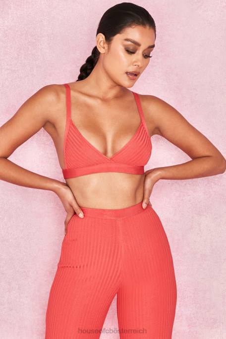 House of CB Kleidung Z26T819 Jae Coral Bandage-Bralet-Oberteil