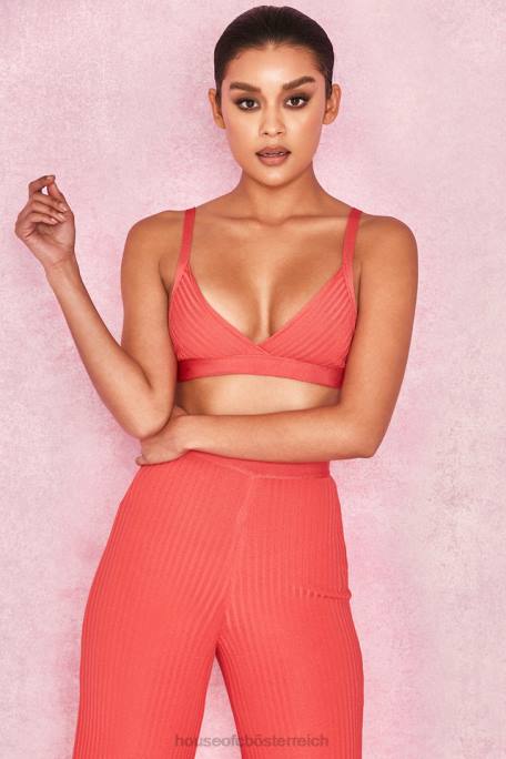 House of CB Kleidung Z26T819 Jae Coral Bandage-Bralet-Oberteil