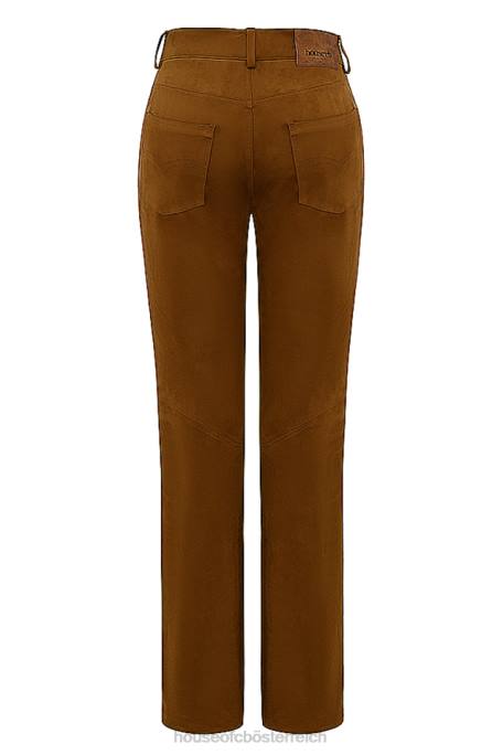 House of CB Kleidung Z26T849 Apollo Tan vegane Wildlederhose