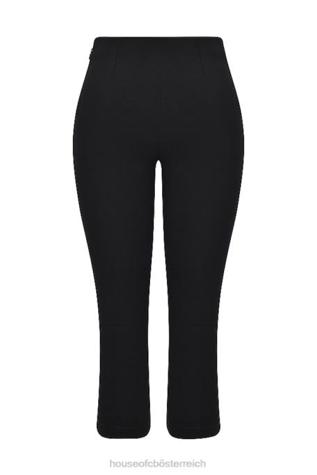 House of CB Kleidung Z26T865 Schwarze Halima-Caprihose