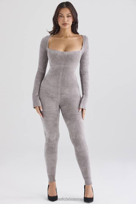 House of CB Kleidung Z26T881 Isis-Loungewear-Jumpsuit aus schwerem Chenille-Nerz