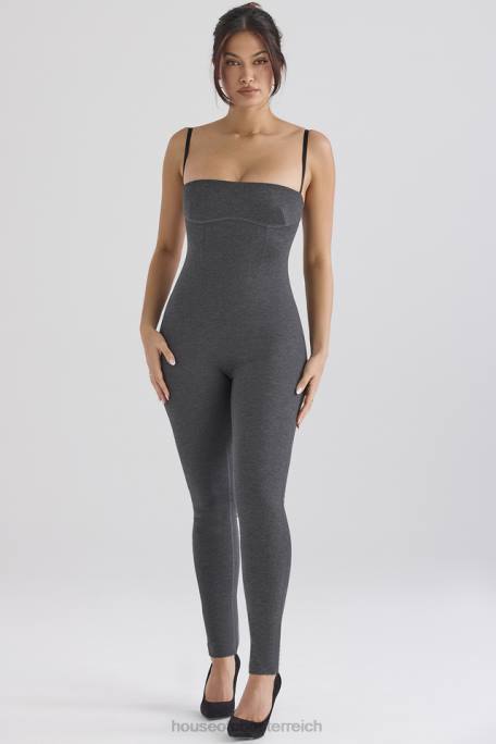 House of CB Kleidung Z26T885 Luisa Loungewear-Jumpsuit in Anthrazit