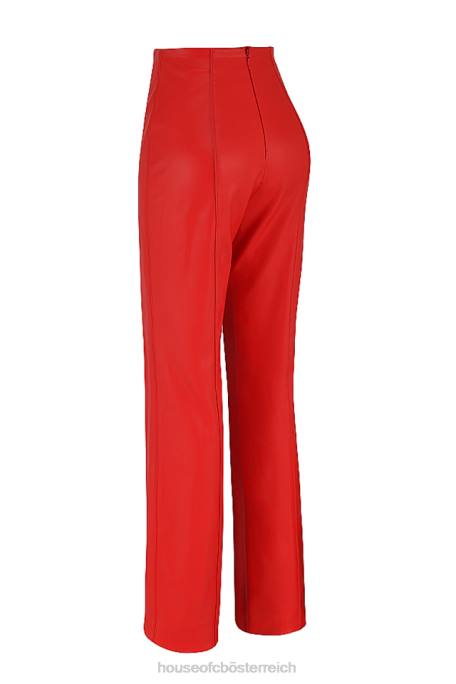 House of CB Kleidung Z26T940 Elenaora Scarlet vegane Lederhose