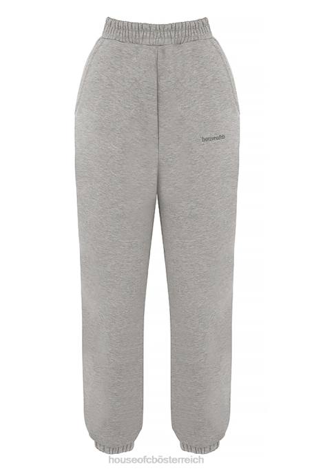 House of CB Kleidung Z26T944 Himmelhellgraue Jogginghose mit Fleece-Rückseite