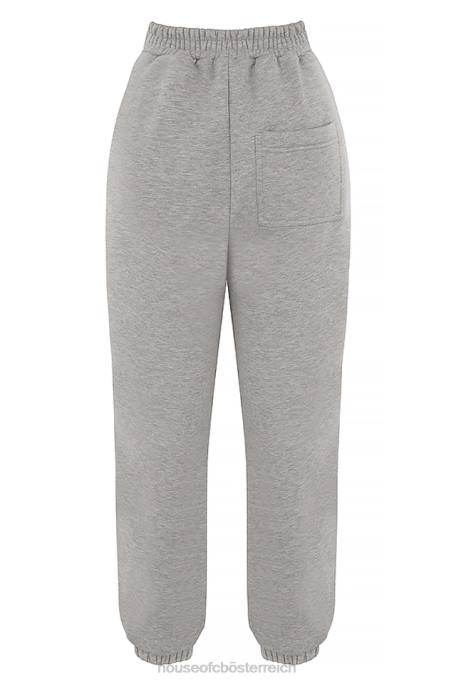 House of CB Kleidung Z26T944 Himmelhellgraue Jogginghose mit Fleece-Rückseite