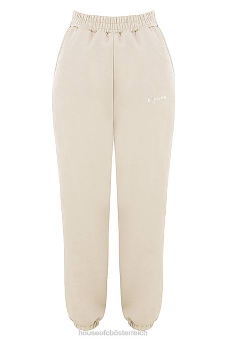 House of CB Kleidung Z26T953 Sky Oatmeal Fleece-Rücken-Jogginghose