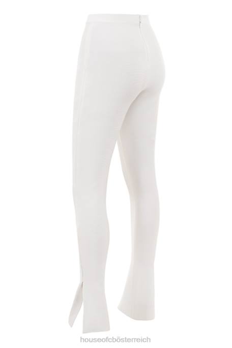 House of CB Kleidung Z26T964 Gloriette weiße Bandage-Hose mit hoher Taille