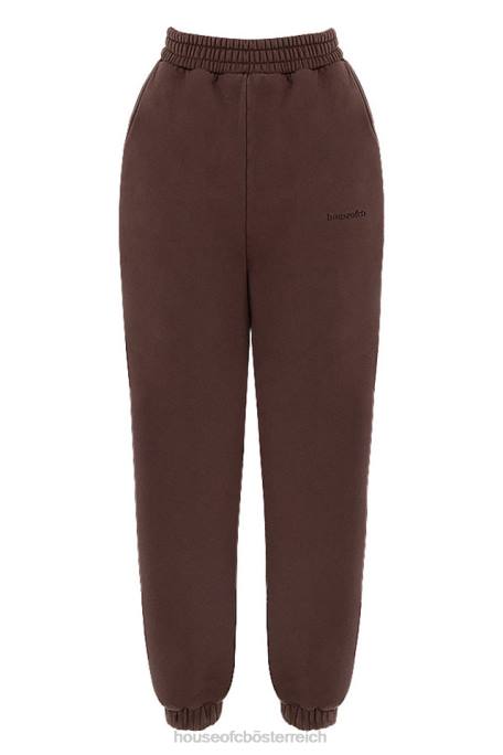 House of CB Kleidung Z26T975 Sky Chocolate Fleece-Rücken-Jogginghose