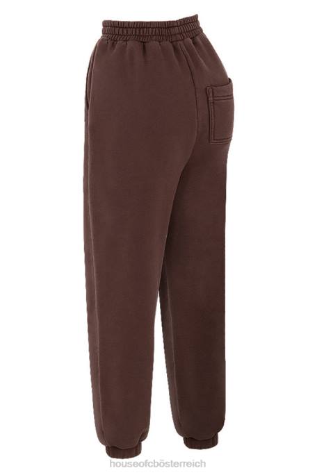 House of CB Kleidung Z26T975 Sky Chocolate Fleece-Rücken-Jogginghose