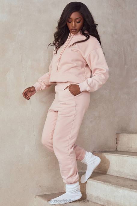 House of CB Kleidung Z26T976 Sky Blush Fleece-Rücken-Jogginghose