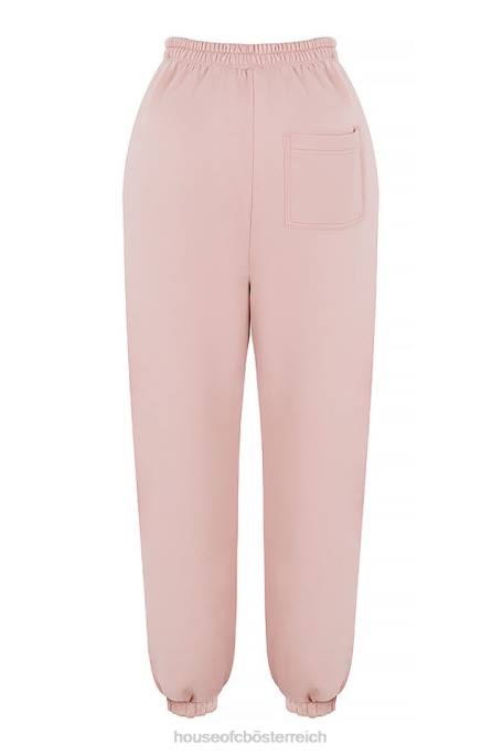 House of CB Kleidung Z26T976 Sky Blush Fleece-Rücken-Jogginghose