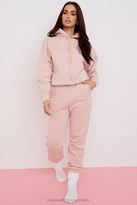 House of CB Kleidung Z26T976 Sky Blush Fleece-Rücken-Jogginghose