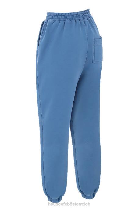 House of CB Kleidung Z26T977 Sky Azure Fleece-Rücken-Jogginghose