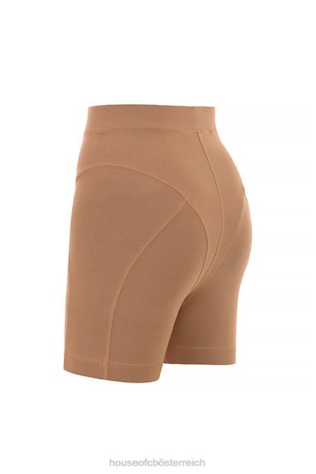 House of CB Kleidung Z26T990 Harley Toffee Coverstitch-Shorts