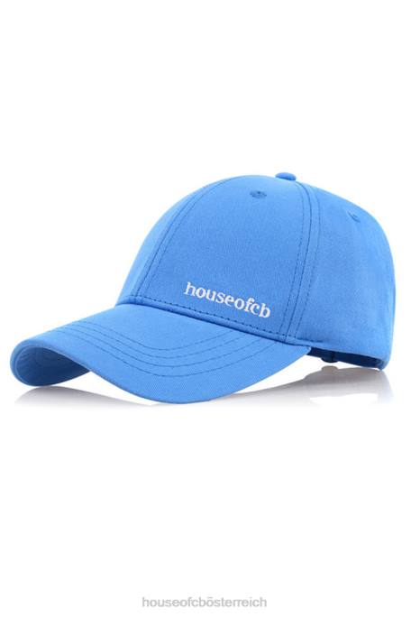 House of CB Zubehör Z26T1060 Blaue Devon-Baseballkappe mit Schnalle hinten