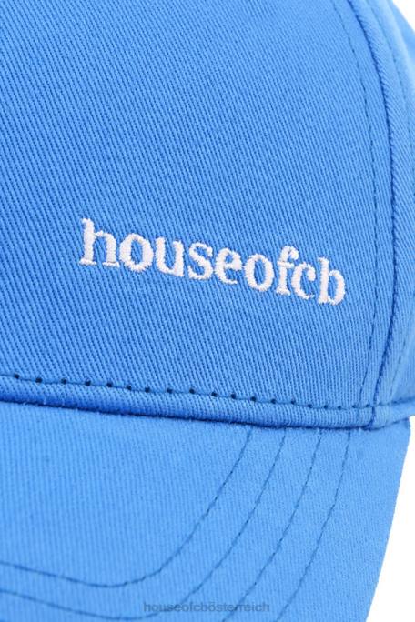 House of CB Zubehör Z26T1060 Blaue Devon-Baseballkappe mit Schnalle hinten