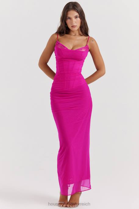 House of CB Kleidung Z26T197 Fuchsia Maxikleid von Nalini