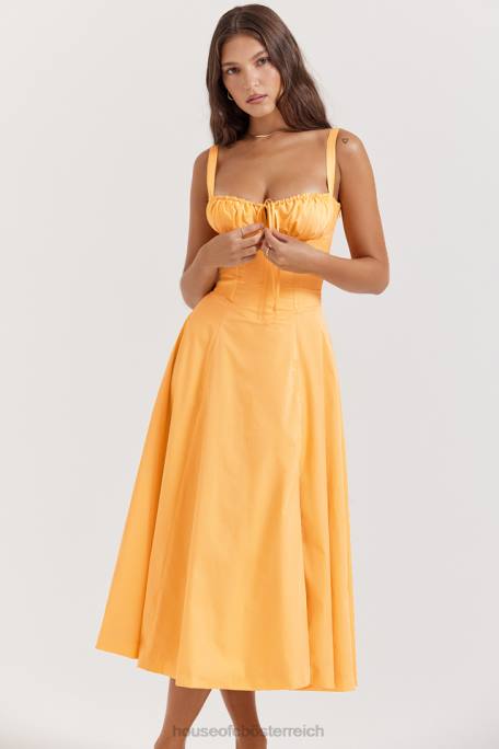 House of CB Kleidung Z26T188 Carmen Tangerine Bustier Sommerkleid