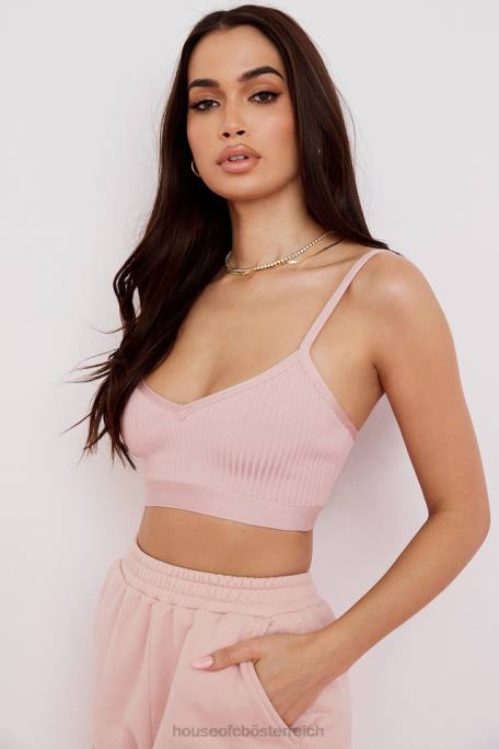 House of CB Kleidung Z26T762 Evie Blush Bandage-Bralette